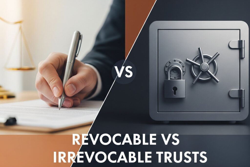 Side-by-side revocable vs irrevocable trusts